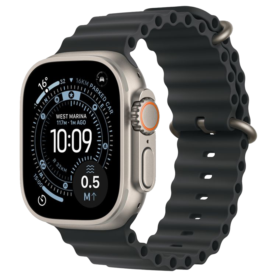 Apple Watch Ultra 3 Natural Ocean Band Black