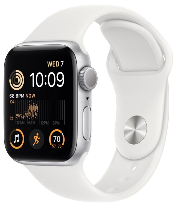 Apple Watch SE 2022 44mm Silver Sport Band TRADE-ONE