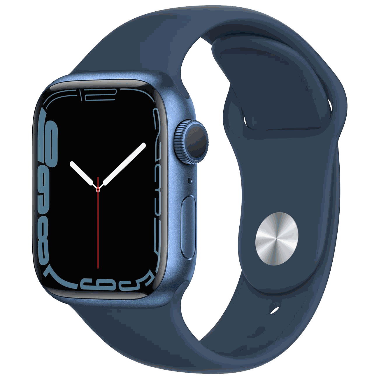 Apple Watch S7 45mm Blue Sport Band